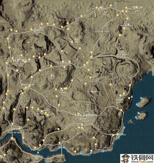 绝地求生沙漠地图